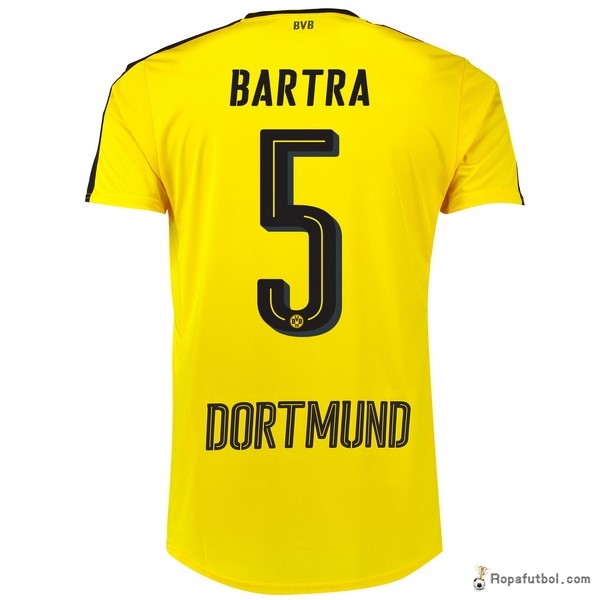 Camiseta Borussia Dortmund Replica Primera Ropa Bartra 2016/17 Amarillo